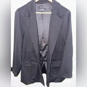Torrid Black Open Front Blazer w/ 3 Buttons on Each Side, Plus Size